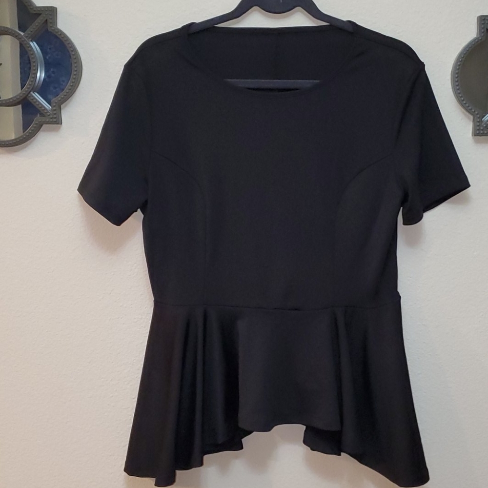 Peplum High Low Top